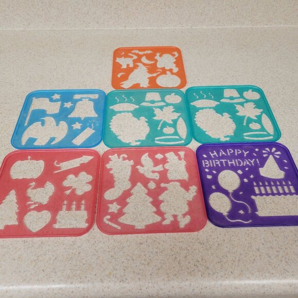 Vintage Tupperware Stencils - Picture 1 of 4